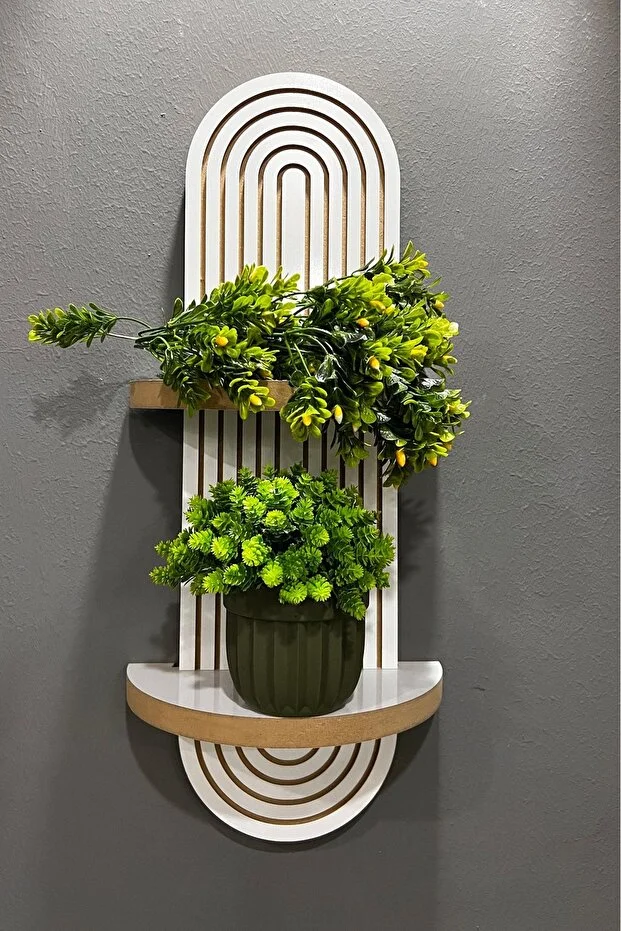 Semplice Meşe Dekoratif Duvar Rafı